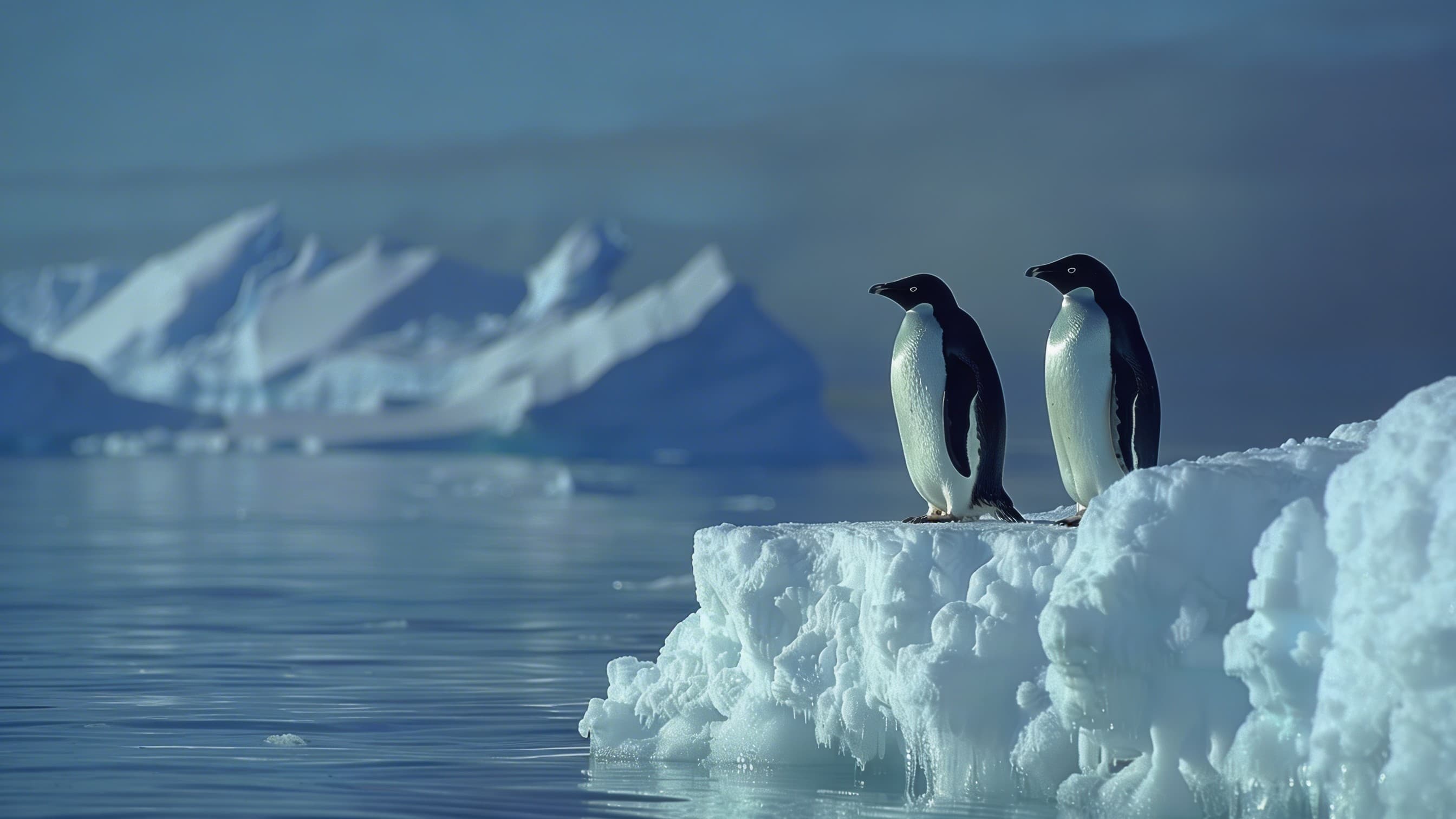 Penguins in Antarctica